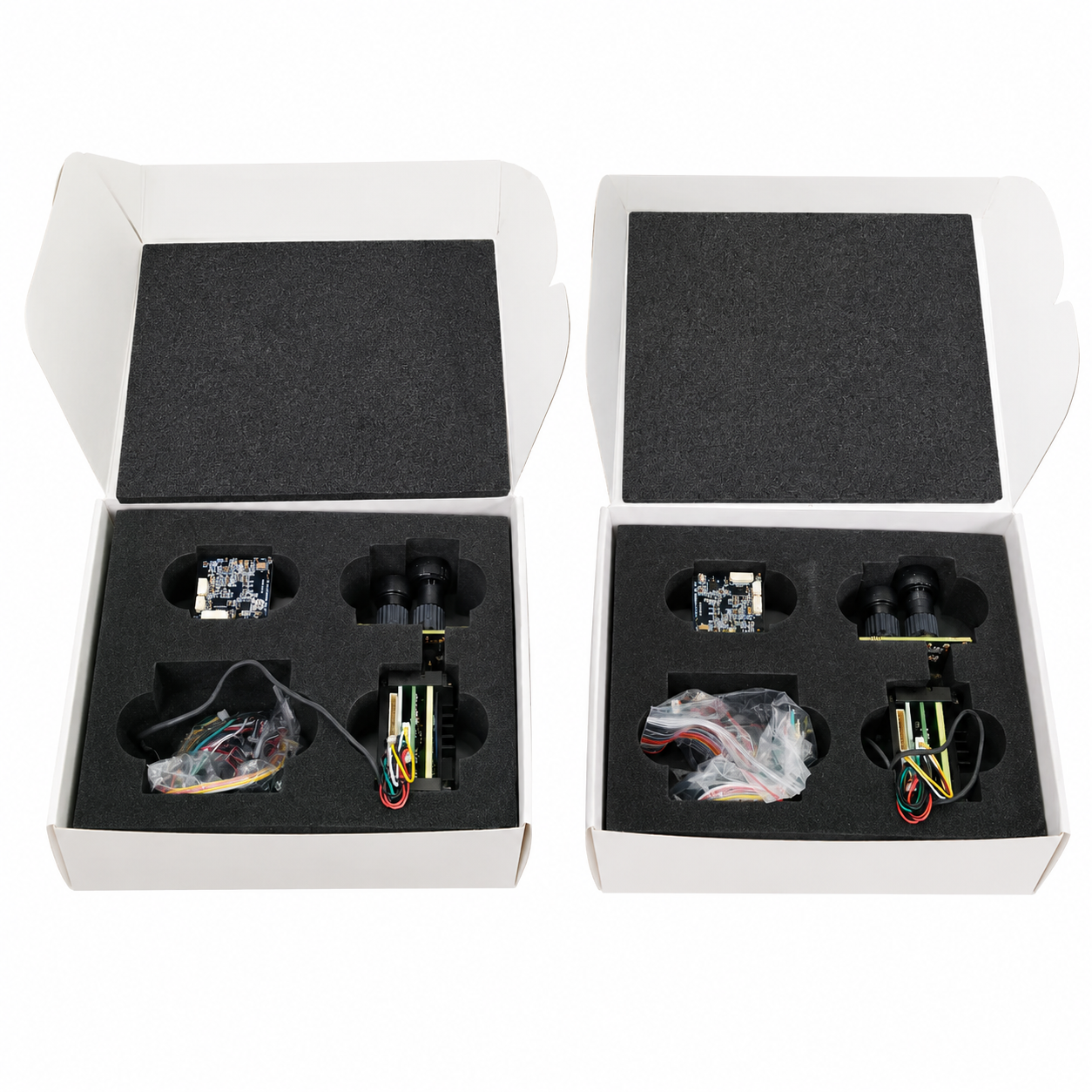 AI vision development kit for drones — foam-cut EVA packaging with anti-static handling for OEM evaluation samples